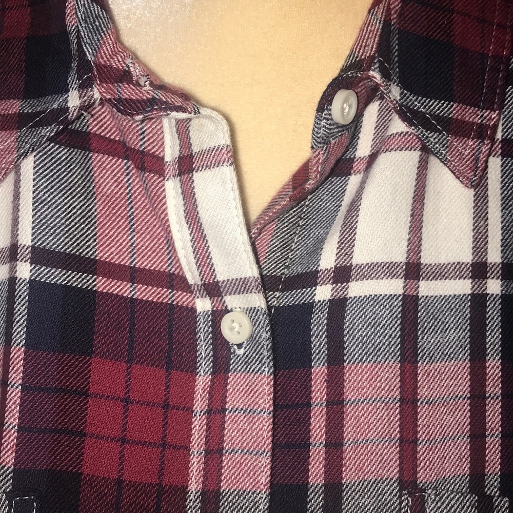 Riders by Lee Red & Black Plaid Button Down Shirt - Picture 2 of 7